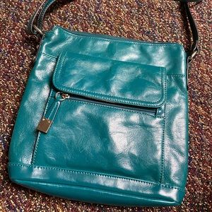 Giani Bernini Leather Turquoise Crossbody